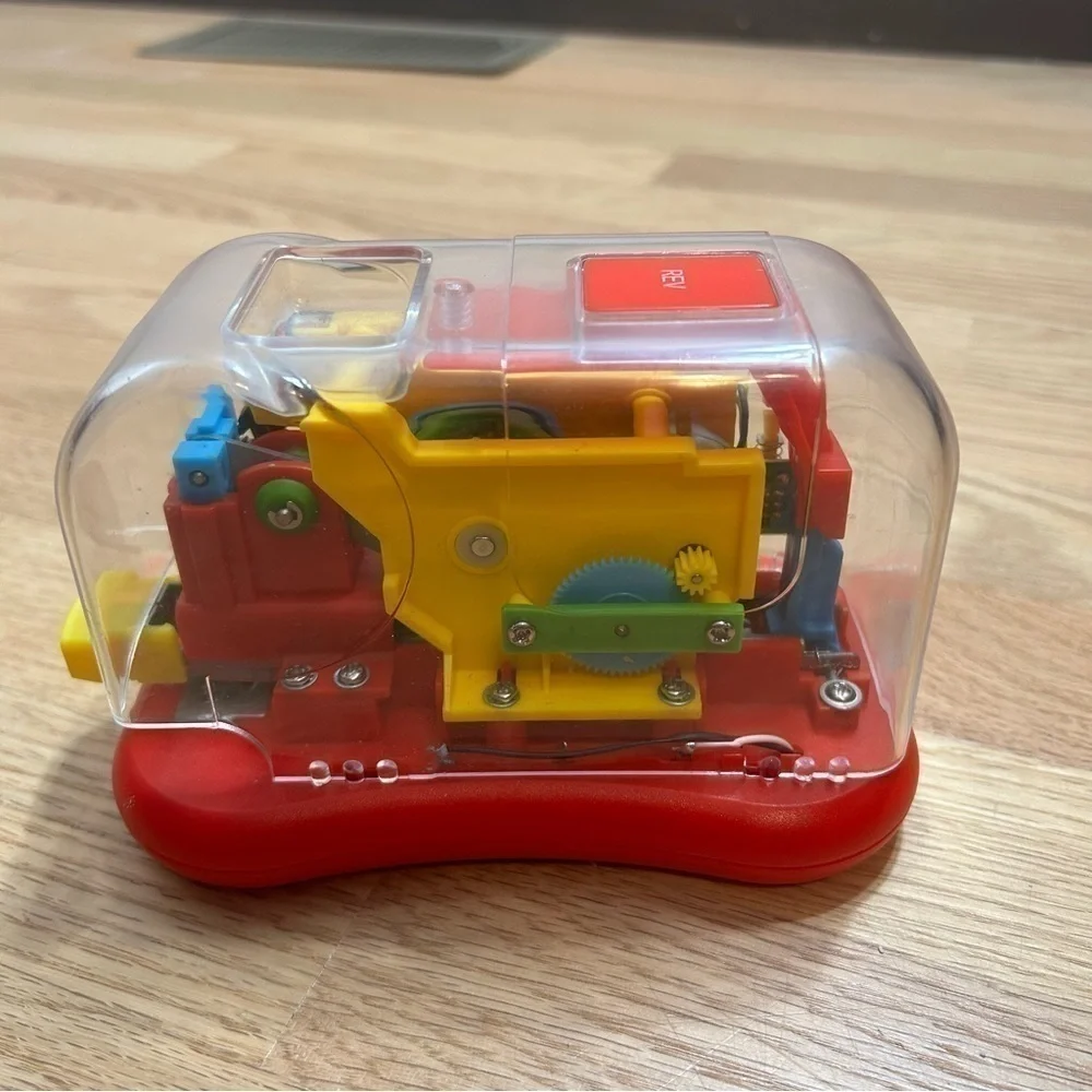 Vintage Swingline Electric Stapler See Through Auto Multi Color Red Yellow Clear